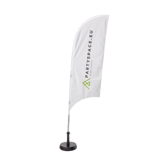 Customizable Solar Flag - Single sided with pole and carry bag - Small