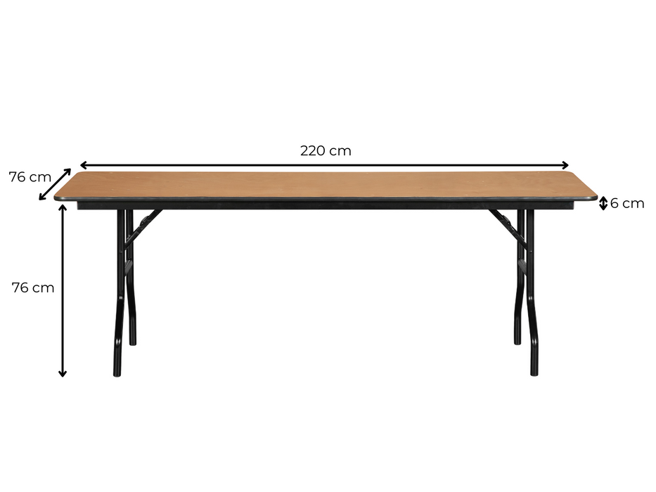 Mobeno buffet table PRO - rectangular 220 x 76 cm - type Siena