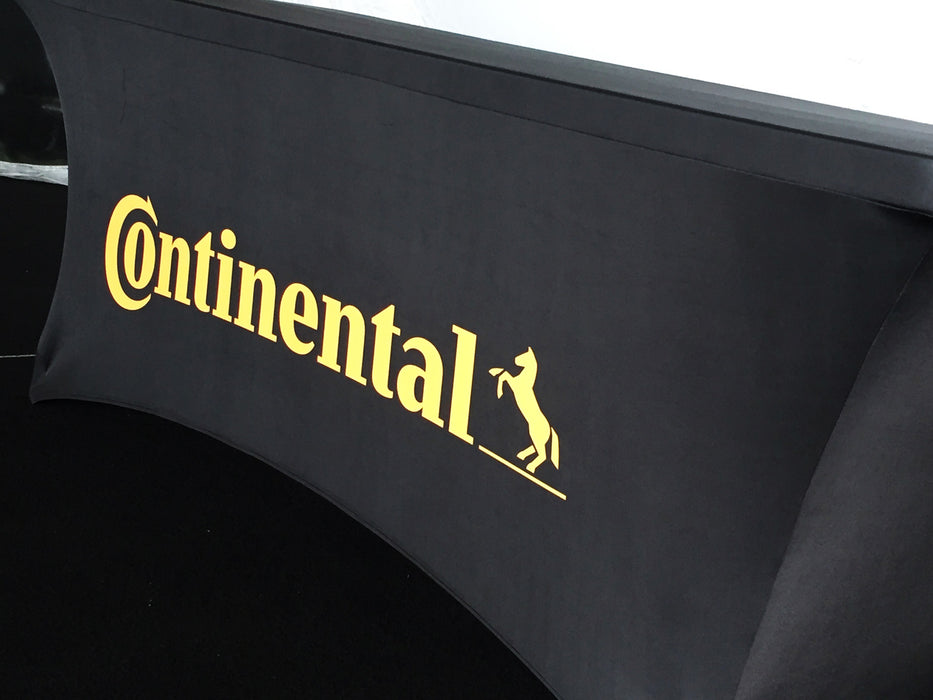 Customizable Buffet Table Stretch Cover - 2 sides closed