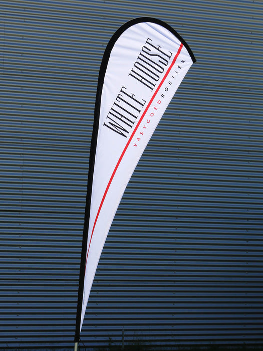 Customizable Teardrop Flag - Single sided with pole and carry bag - Medium