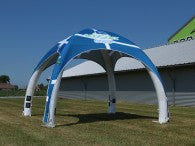 Airspace Globe Inflatable tent set with printed roof - 4x4m