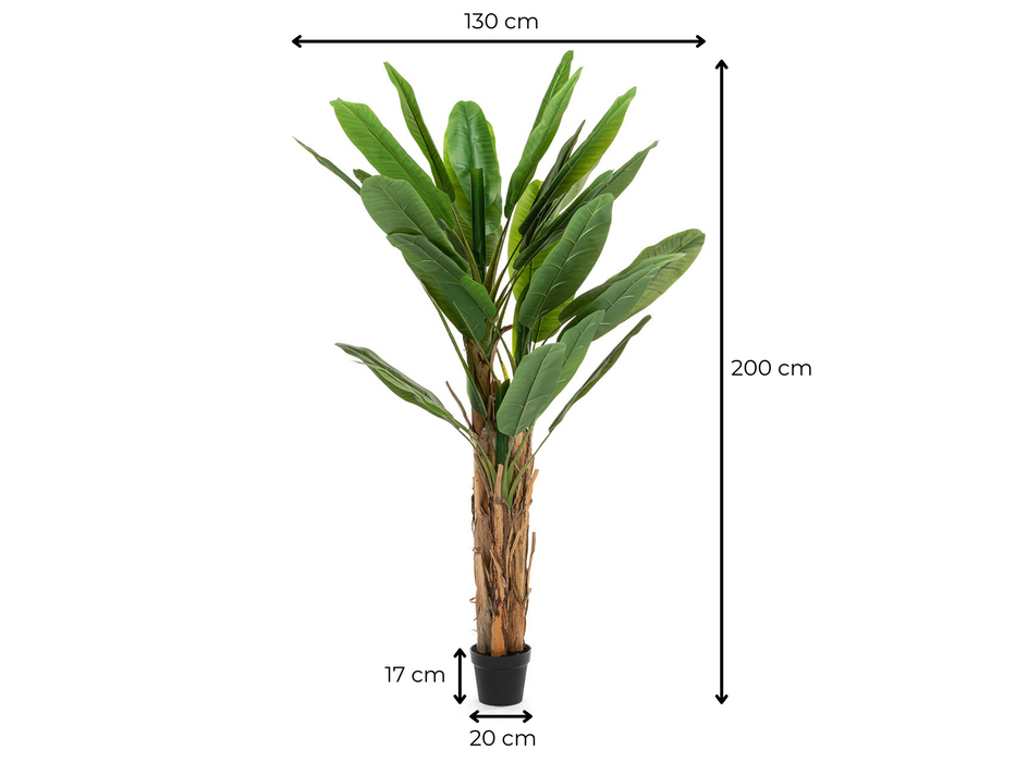 Foretti Banana Tree - Artificial Plant - 200cm