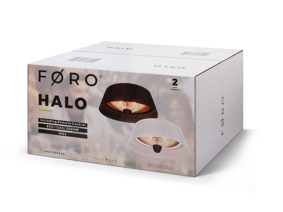 Føro Halo 2000 - Ceiling heater - Black