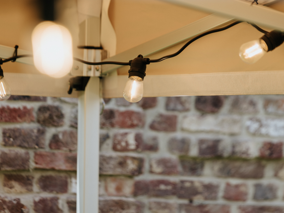  Guirnaldas de luces para exterior Vintage Føro - Set 10 metros y 20 bombillas LED - Blanco cálido