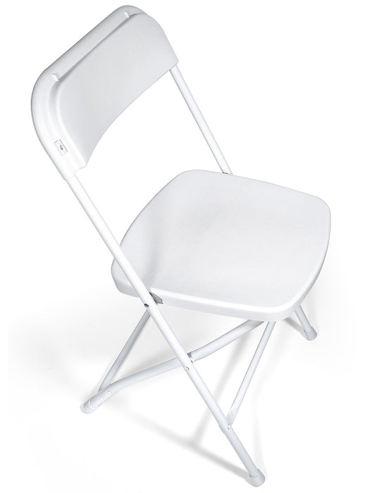 Conjunto Mobeno con 10 sillas plegables - tipo Palermo - Blanco