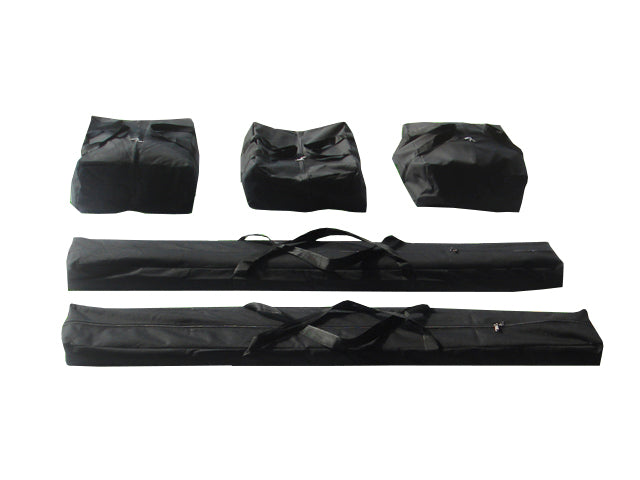 Juego de bolsas de almacenamiento (4 bolsas) para carpa de fiesta de PVC Deluxe 2.0 - (3 x 10 m, 4 x 8 m, 5 x 6 m)