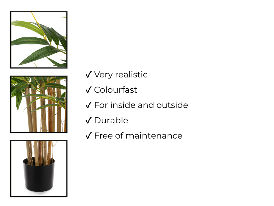 Foretti - Árbol de Bambú pequeño - Planta Artificial - 150cm